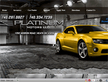 Tablet Screenshot of platinummotorsllc.net